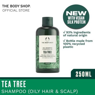 The Body Shop Tea Tree Gel Shampoo - valomasis ir balansuojantis šampūnas riebiems plaukams, 250 ml 2