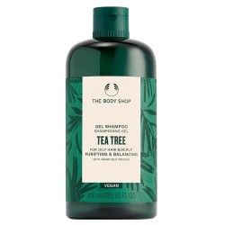 The Body Shop Tea Tree Gel Shampoo - valomasis ir balansuojantis šampūnas riebiems plaukams, 400 ml