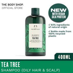 The Body Shop Tea Tree Gel Shampoo - valomasis ir balansuojantis šampūnas riebiems plaukams, 400 ml