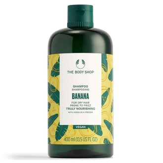 The Body Shop Banana Truly Nourishing Shampoo - glotninamasis ir blizgesio suteikiantis šampūnas
