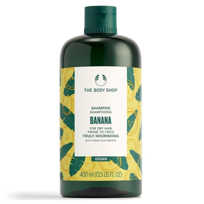 The Body Shop Banana Truly Nourishing Shampoo - glotninamasis ir blizgesio suteikiantis šampūnas