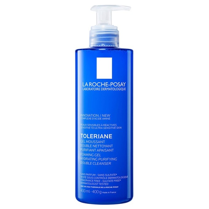 La Roche-Posay Toleriane Foaming Gel - valomasis putojantis gelis jautriai odai, 400 ml