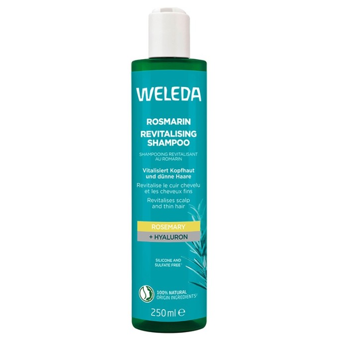 Weleda Rosmarin Revitalizing Shampoo - atgaivinantis šampūnas su rozmarinais, 250 ml