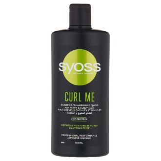 Syoss Performance Curl Me Shampoo - šampūnas garbanotiems ir banguotiems plaukams, 500 ml