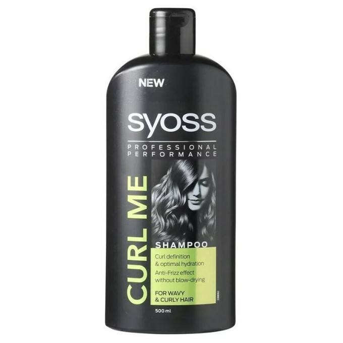 Syoss Performance Curl Me Shampoo - šampūnas garbanotiems ir banguotiems plaukams, 500 ml