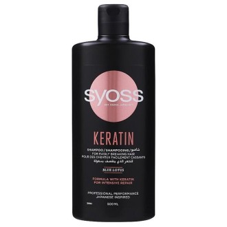 Syoss Keratin Shampoo for faint and easily crushing hair - šampūnas silpniems, ploniems ir