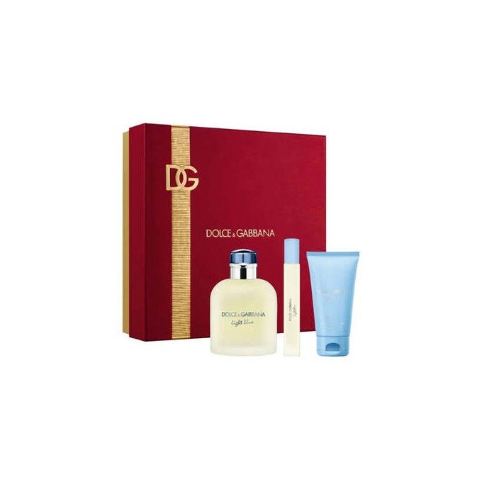 Dolce Gabbana Light Blue Pour Homme Dárková sada EDT 125 ml, sprchový gel 50 ml a miniaturka EDT 10 ml 125ml M