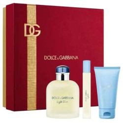 Dolce Gabbana Light Blue Pour Homme dovanų rinkinys - EDT 125 ml, dušo želė 50 ml ir mini EDT 10 ml