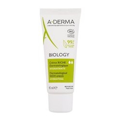 A-Derma Biology Dermatological Rich Cream - drėkinantis odos kremas, 40 ml