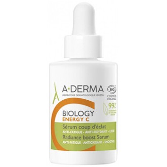 A-Derma Biology Energy C Radiance Boost Serum - šviesinantis odos serumas, 30 ml