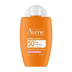 Avene Radiance Ultra Fluid SPF 50+ - skaistinantis apsauginis odos skystis, 50 ml