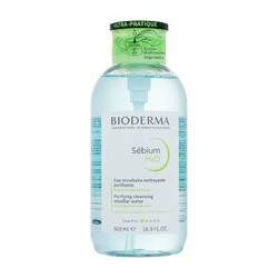 Bioderma Sébium H2O With Dispenser Misellar Water - micelinis vanduo mišriai ir riebiai odai, 500 ml