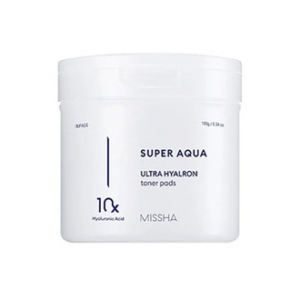 Missha Super Aqua Ultra Hyalron Toner Pads - drėkinamosios pagalvėlės, 90 vnt. 