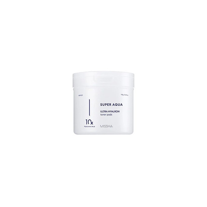 Missha Super Aqua Ultra Hyalron Toner Pads - drėkinamosios pagalvėlės, 90 vnt. 