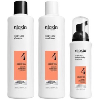 Nioxin System 4 Scalp Care Set - Sada péče pro jemné barvené výrazně řídnoucí vlasy W