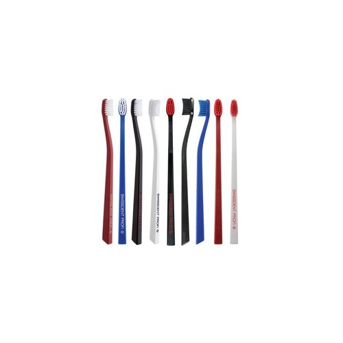 Swissdent Profi Colours Soft-Medium - Toothbrush White & Red