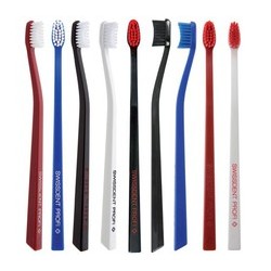 Swissdent Profi Colours Soft-Medium - Toothbrush White & Red