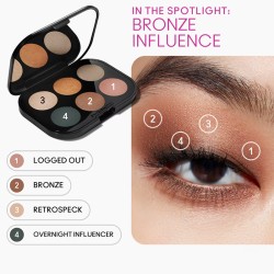 MAC Connect In Colour Eye Shadow Palette - akių šešėlių palėte, 6,25 g - Bronze Influence