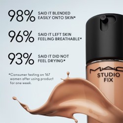 MAC Studio Fix Fluid SPF 15 - matinis makiažo pagrindas su SPF 15, 30 ml - NW22