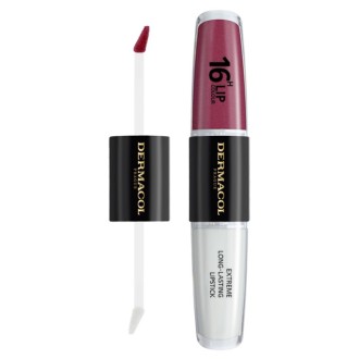 Dermacol 16H Lip Colour Extreme Long-Lasting Lipstick - ilgai išliekantys lūpų dažai ir blizgesys