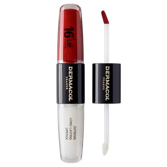 Dermacol 16H Lip Colour Extreme Long-Lasting Lipstick - ilgai išliekantys lūpų dažai ir blizgesys