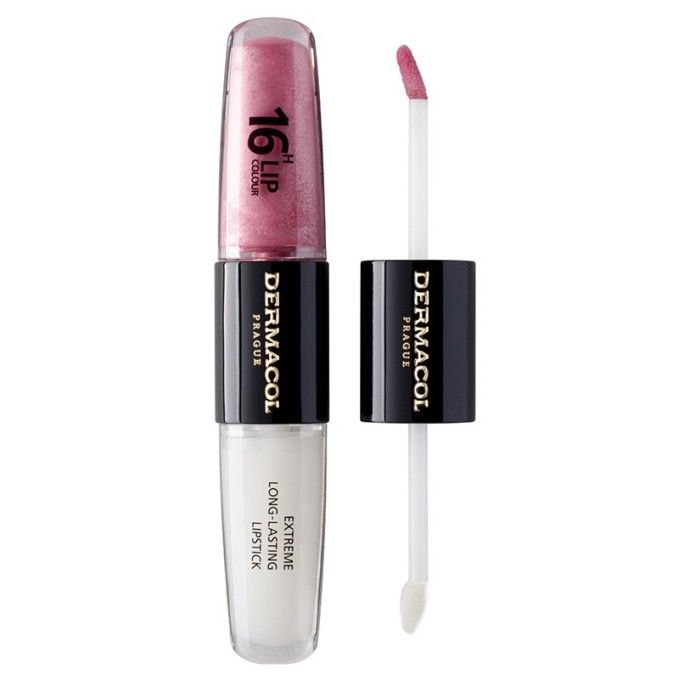 Dermacol 16H Lip Colour Extreme Long-Lasting Lipstick - ilgai išliekantys lūpų dažai ir blizgesys