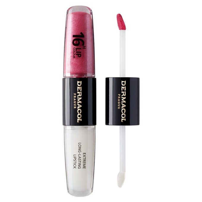 Dermacol 16H Lip Colour Extreme Long-Lasting Lipstick - ilgai išliekantys lūpų dažai ir blizgesys