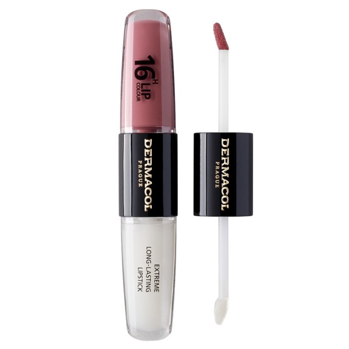 Dermacol 16H Lip Colour Extreme Long-Lasting Lipstick - ilgai išliekantys lūpų dažai ir blizgesys