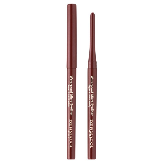Dermacol Waterproof Micro Eyeliner - automatinis akių kontūro pieštukas, 0,3 g - 02