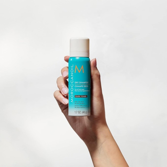 Moroccanoil Style Dark Tones Dry Shampoo - sausas šampūnas tamsiems plaukams, 65 ml