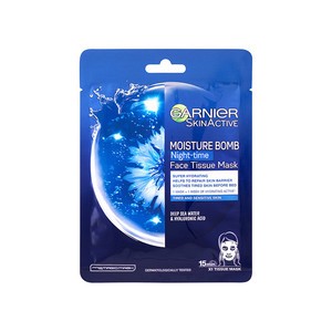GARNIER Moisture Bomb Night-time Face Tissue Mask - Moisturizing regenerating night textile mask 32
