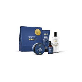 Steves No Bull***T Shaving Box Blue Velvet - Dárková sada