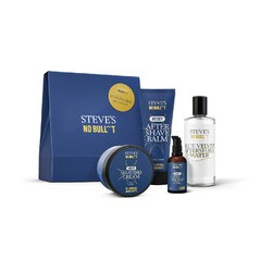 Steves No Bull***T Shaving Box Blue Velvet - Dárková sada
