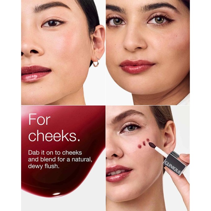 Clinique Pop Lip & Cheek Oil - tonuotas veido ir lūpų aliejus, 7 ml - Black Honey