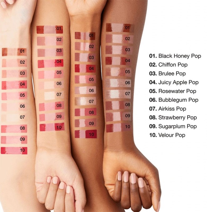 Clinique Pop Plush Creamy Lip Gloss - kreminis lūpų blizgesys, 3,4 ml - Black Honey