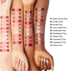 Clinique Pop Plush Creamy Lip Gloss - kreminis lūpų blizgesys, 3,4 ml - Black Honey