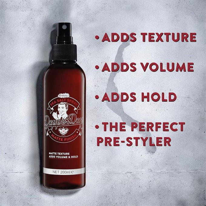 Dapper Dan Sea Salt Spray - jūros druskos purškiklis plaukams, 200 ml