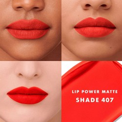 Armani Lip Power - ilgai išliekantys lūpų dažai, 3,1 g - 407 matte