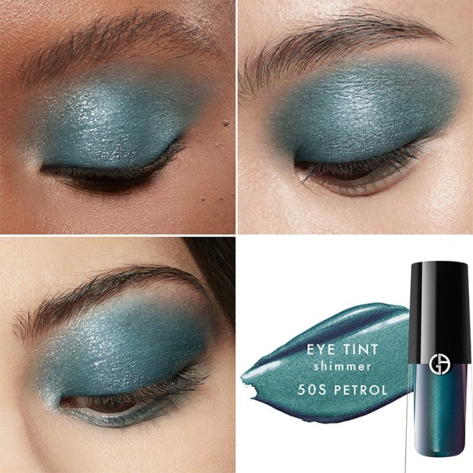 Armani Eye Tint Silk Liquid Satin Eye Color - skysti akių šešėliai, 3,9 ml - 50S