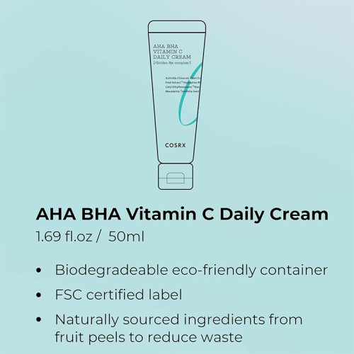 COSRX Refresh Aha Bha Vitamin C Daily Cream 50 ml