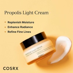 COSRX Propolis Light Cream - drėkinamasis odos kremas su propoliu, 65 ml