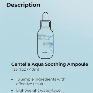 COSRX Hydrium Centella Aqua Soothing Ampoule - raminamasis kasdienis odos serumas, 40 ml 2