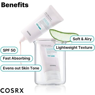 COSRX Aloe 54.2 Aqua SPF 50+ Tone-Up Sunscreen - Opalovací krém 50 ml 2