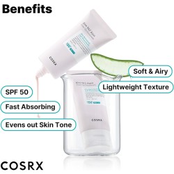 COSRX Aloe 54.2 Aqua SPF 50+ Tone-Up Sunscreen - Opalovací krém 50 ml