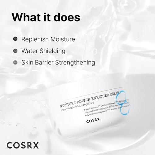 COSRX Hydrium Moisture Power Enriched Cream - drėkinamasis kremas, 50 ml