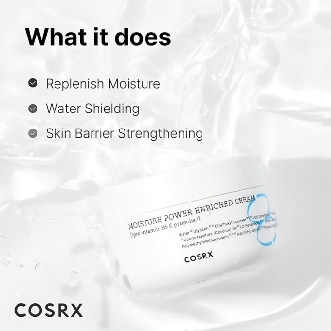 COSRX Hydrium Moisture Power Enriched Cream - drėkinamasis kremas, 50 ml
