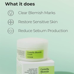 COSRX Centella Blemish Cream - kremas nuo spuogų, 30 g