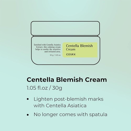 COSRX Centella Blemish Cream - kremas nuo spuogų, 30 g