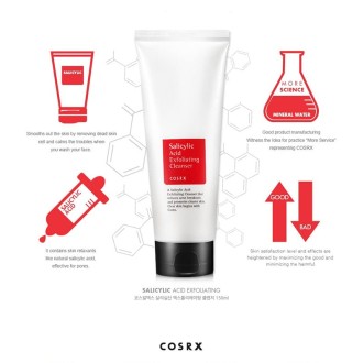 COSRX Salicylic Acid Daily Gentle Cleanser - švelnus valiklis su salicilio rūgštimi, 50 ml 2