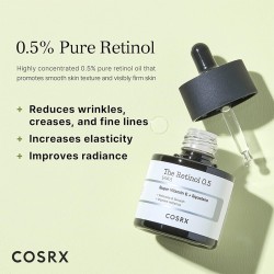 COSRX Retinol Oil 0.5 - senėjimą stabdantis serumas su retinoliu, 20 ml